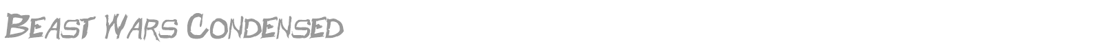 Beast Wars font preview